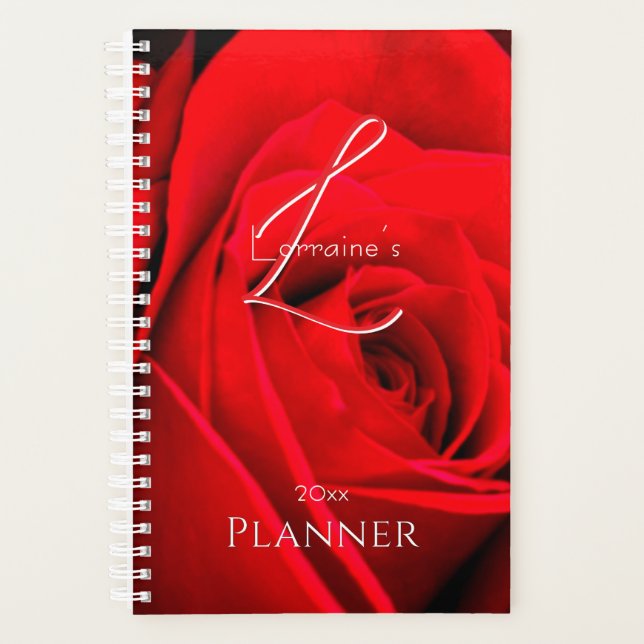 Agenda Romantic Red Rose (Frente)