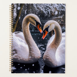 Agenda Romantic Swans in a Winter Wonderland