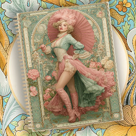 Agenda Romantic Vintage Art Nouveau Circus