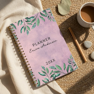 Agenda Romântica Molereca Verde Folheto A Rosa