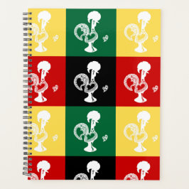 Agenda Rooster Português do Padrão Colorido de Barcelona