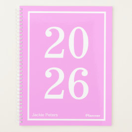 Agenda Rosa Chiclete Grande Ano Grande