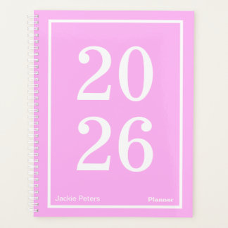 Agenda Rosa Chiclete Grande Ano Grande