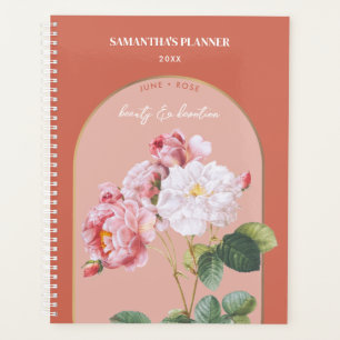Agenda Rosa de junho do mês de nascimento personalizado