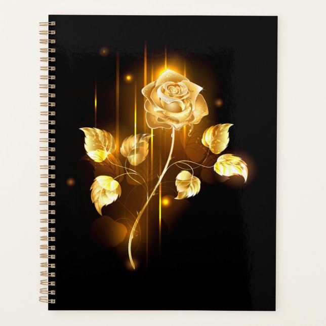 Agenda rosa do ouro ( rosa dourado ) (Frente)