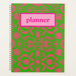 Agenda Rosa e Verde Préppy