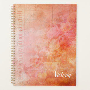 Agenda Rosa Fantasy vitoriano personalizado