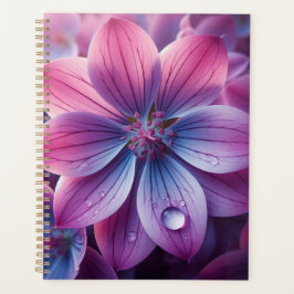 Agenda Rosa Floral e Lilás Roxo