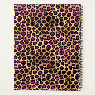 Agenda Rosa-leopardo e ouro