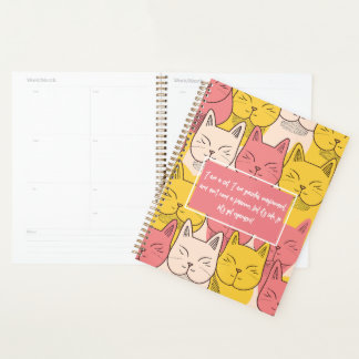 Agenda Rosa Magra Minimalista e Amarelo