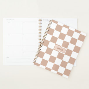 Agenda Rosa Neutro Verificado Personalizado - Cor-de-rosa