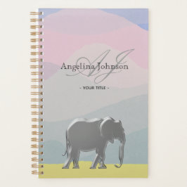 Agenda Rosa Pastel Monogramado