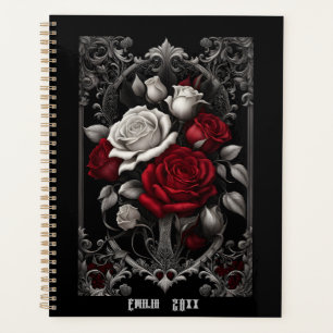 Agenda Rosas góticos na estrutura do Ornamentado