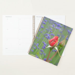 Agenda Rosas Lavanda Floral (minha fotografia)