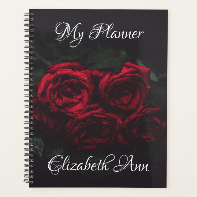 Agenda Rosas vermelhas Elegantes (Frente)