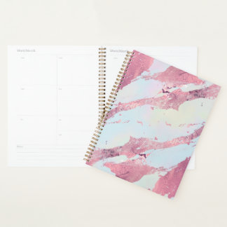 Agenda Rose Gold Marble Pastel Pattern