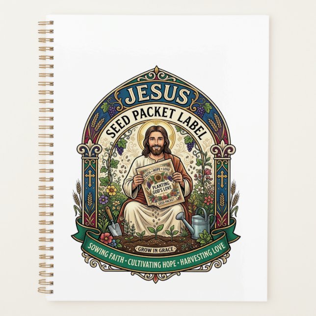 Agenda Rótulo de Pacote de Sementes Jesus Pacote de Semen (Frente)