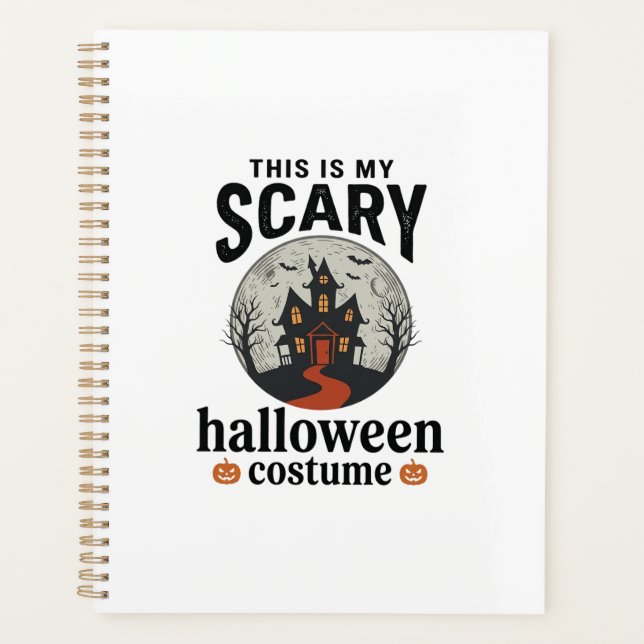 Agenda Roupa Assustadora de Halloween Casa Assombrada Des (Frente)