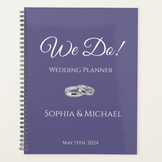 Agenda Roxo e Branco - Nós fazemos-casamento-Planner (Frente)