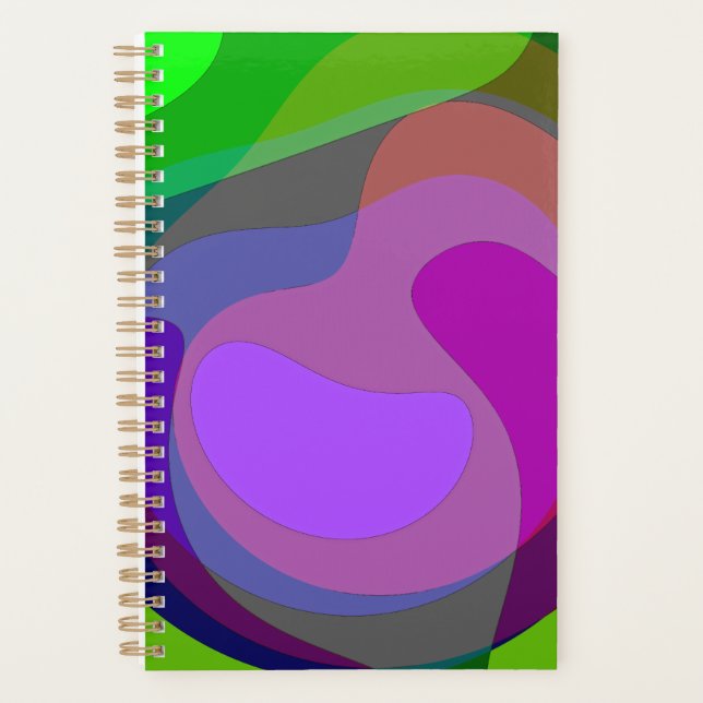 Agenda Roxo E Verde 403 (Frente)