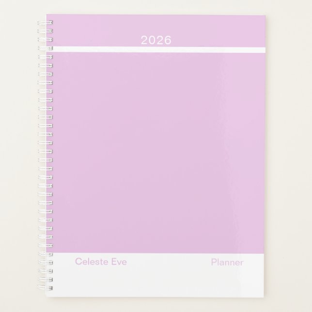 Agenda Roxo Light Amethyst Moderno Layout Grande (Frente)