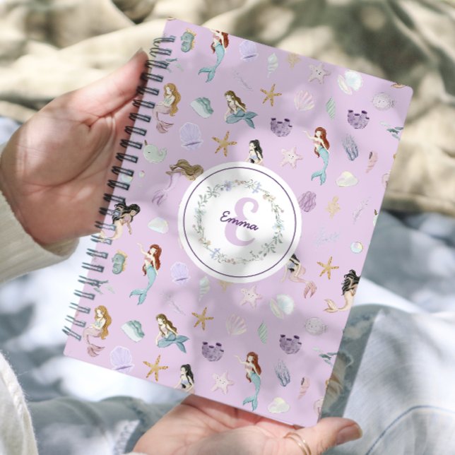 Agenda Roxo Roxo Roxo Roxo Meninas Monograma (Criador carregado)