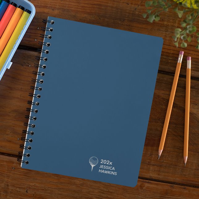 Agenda Royal Blue Golf Tee Personal Semanal (Criador carregado)