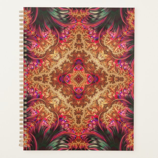 Agenda Royal Fractal | Spiral Bound Planner (Frente)