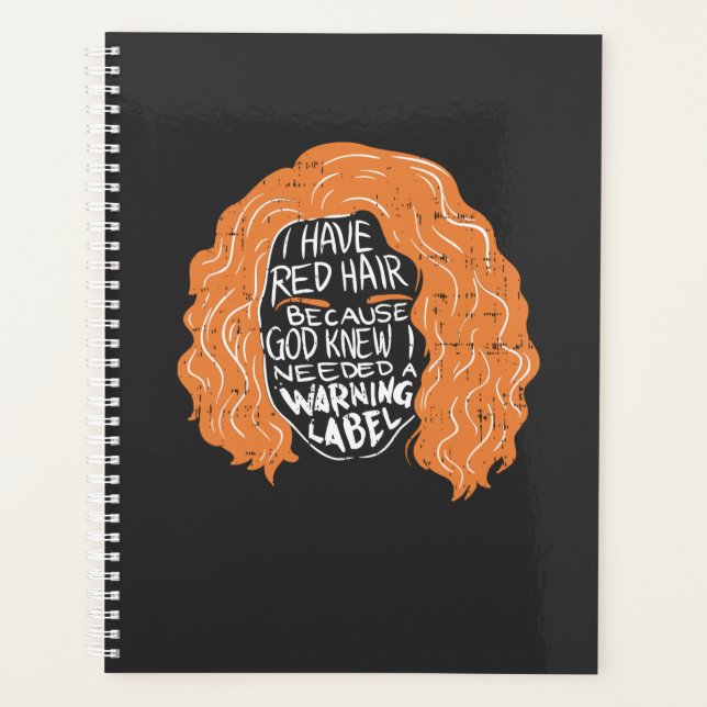 Agenda Ruiva - Eu Tenho Cabelo Ruivo (Frente)