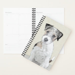 Agenda Russell Terrier Rough Painting - Arte Original de