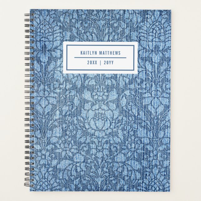 Agenda Rustic Bleached Damask Denim (Frente)