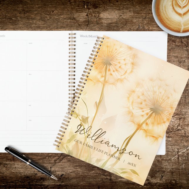 Agenda Rustic Dandelion Our Family Life  (Criador carregado)