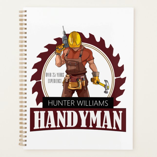 Agenda Rustic Repairman Construction Handyman Modern (Frente)