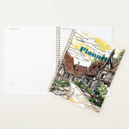 Agenda Rustic Village Planner - Countryside Art Design