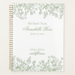 Agenda Sage Chinoiserie Vintage Floral Meu Primeiro Ano