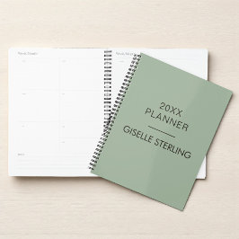 Agenda Sage Green Minimal Professional Modern Business