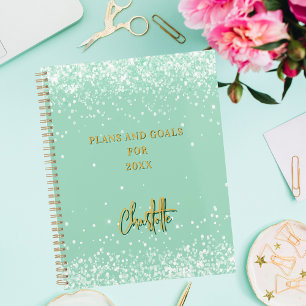 Agenda Sage green name script 2026