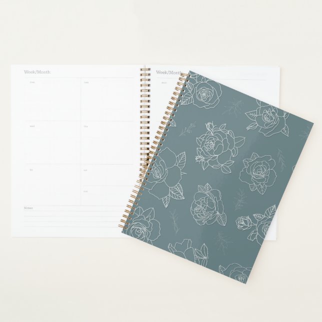 Agenda Sage Rose Line-Art (Exibição)