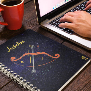 Agenda Sagitário Zodiac l Galaxy Sky Star Calendário