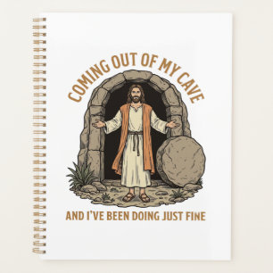 Agenda Saindo da Minha Caverna Camisa Vintage Cristã Engr