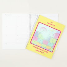 Sala de aulas de Guarda-chuvas Coloridas Amarelas