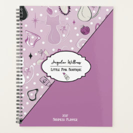 Agenda Salão Purple Girly de Meados do Século