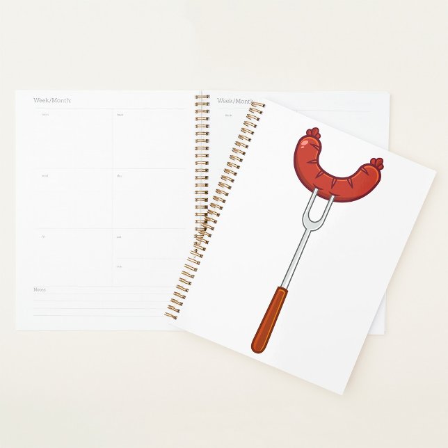 Agenda Salsicha Grelhada em Garfo de Churrasco (Criador carregado)