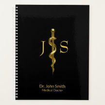 Salto Clássico de Asclepius Dourado em Preto