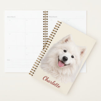 Agenda Samoyed Personalizado com Nome Personalizado