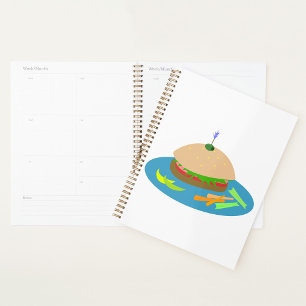 Agenda Sanduíche com Veggie Side Comida Divertida