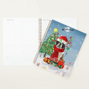 Agenda Santo Bernard Dog no Natal da Neve