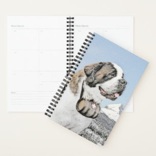 Agenda Santo Bernard Painting - Arte Cachorra Original