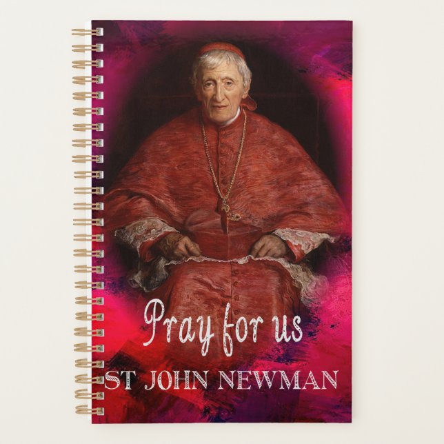 Agenda Santo católico John Henry Newman (Frente)