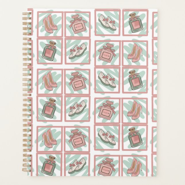 Agenda Sapatos e Perfume Amantes de Sapatos Cores Pastel (Frente)